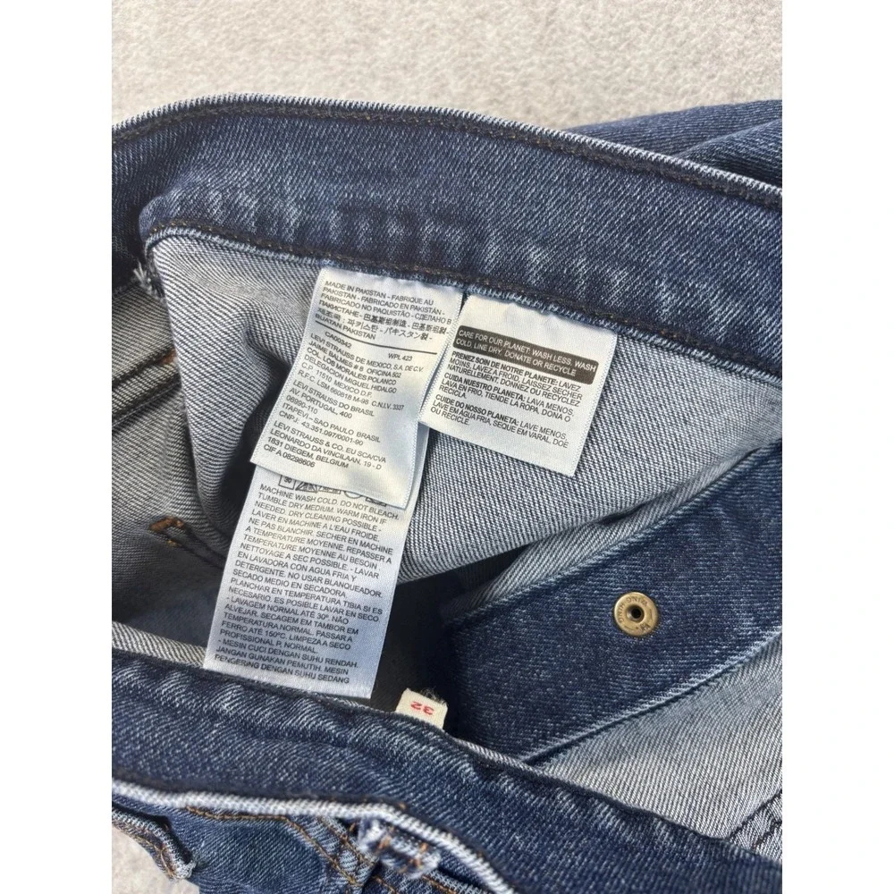 Levi Strauss Denim Skirt Women Size 32 Blue Snap Button Front Mini Skirt‎